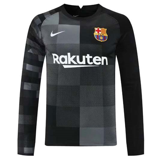 Thailand Trikot Barcelona Torwart ML 2021-2022 Schwarz Günstige Fußballtrikots